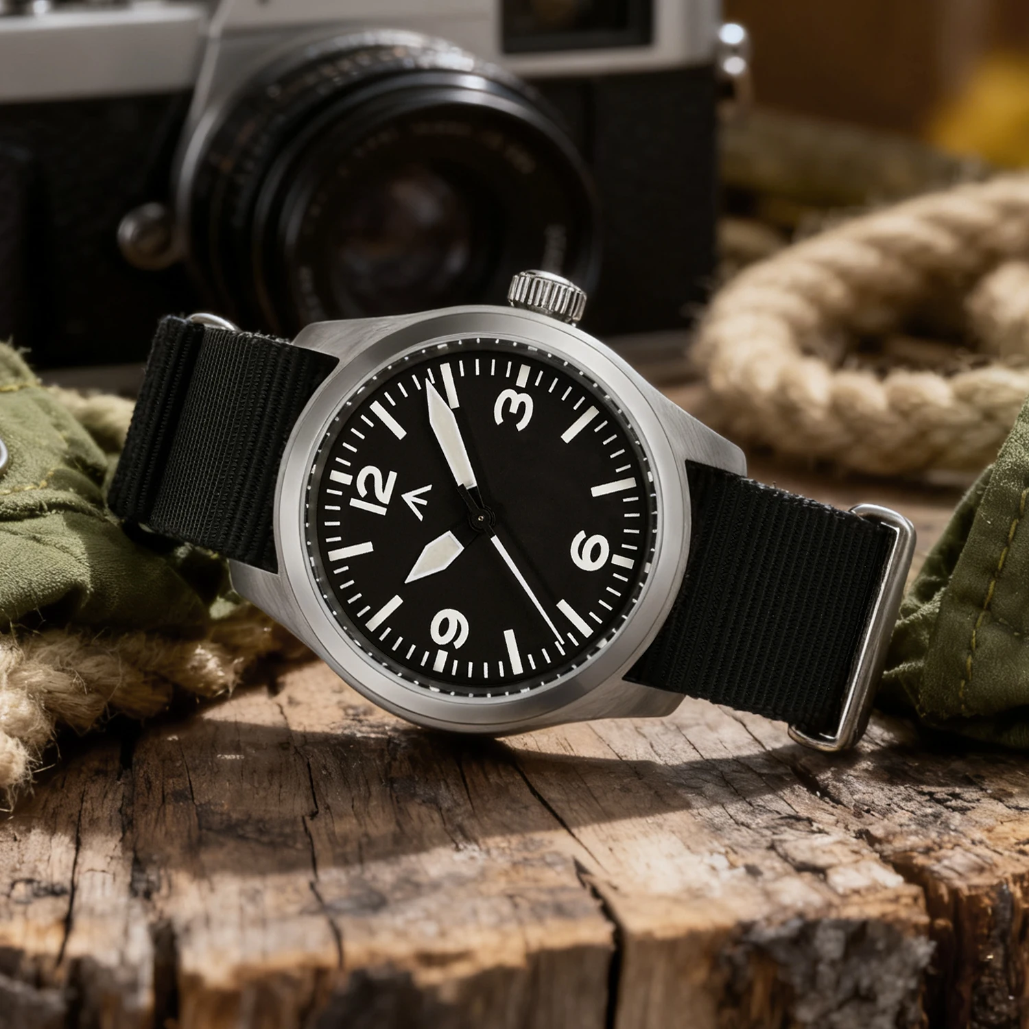 Militado ML08 V2 38mm Watch VH31 Quartz Movement Watches Luminous Sapphire Double Domed Crystal Waterproof Vintage Wristwatch