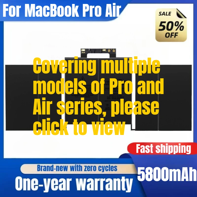 

Для MacBook Pro 15 A1494 A1618 ME293MacBook Air A1465 A1406 A1495 1370, сменный аккумулятор большой емкости, аккумулятор для ноутбука