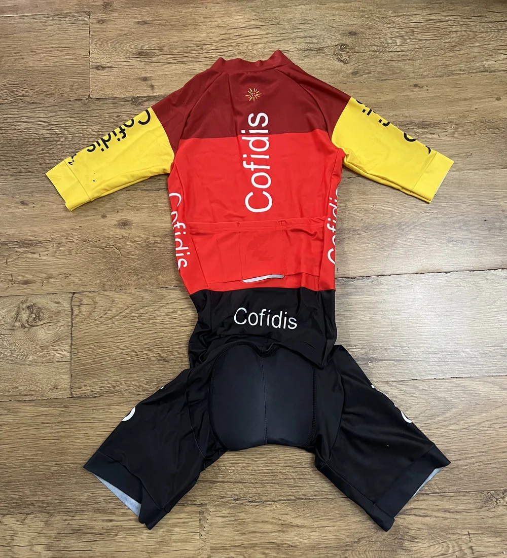 LASER CUT Skinsuit 2025 COFIDIS TEAM Bodysuit SHORT Cycling Jersey Bike Clothing Maillot Ropa Ciclismo