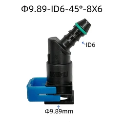 9.89 ID6 45 degree fuel line quick connector Clip Fuel Pipe Clamp Suitable for Some Ford Fuel female Connectors 2PCS a lot