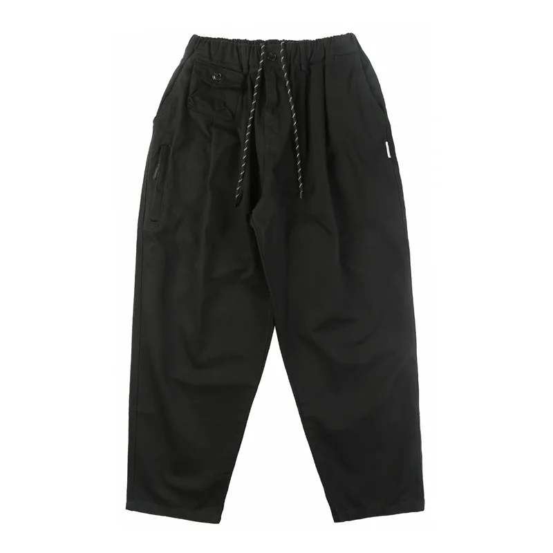 Autumn Winter Japanese Straight Tapered Cargo Pants Men's Amekaji Vintage City Boy Trousers