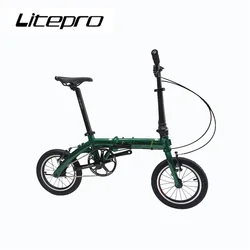 Litepro 14 16Inch Single Speed Folding Bike Aluminum Alloy Mini Outer 3 Speed Bicycle Vehicle