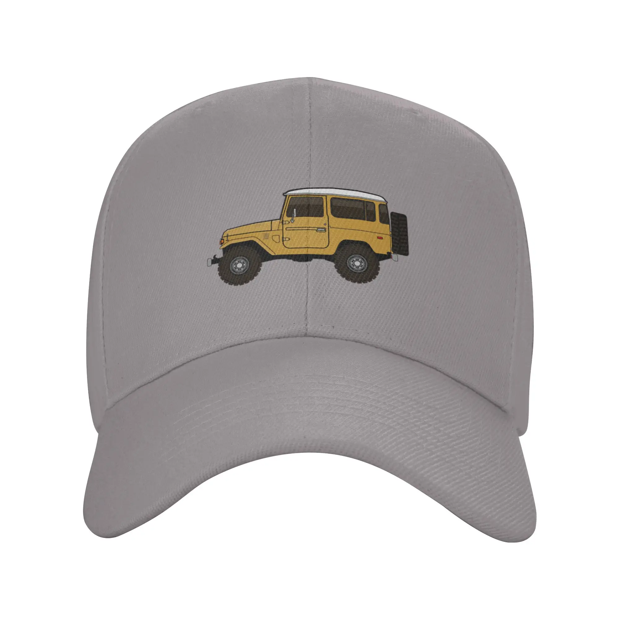 fj40 Land Cruiser yellow Trendy Baseball Cap Maintenance Work Quick Dry Hip Hop Cap