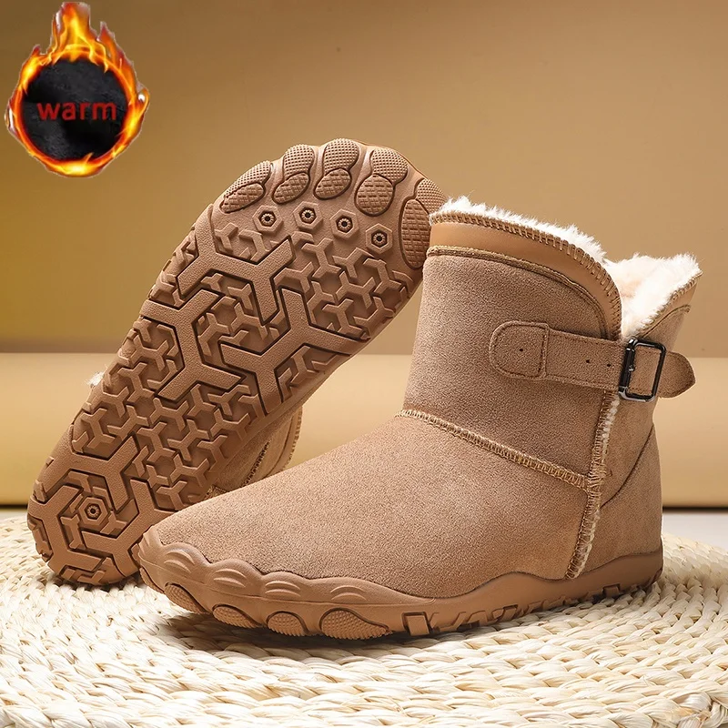 Winter Warme Schnee Stiefel Dicke Plüsch Stiefel Herren Frau High-Top Fleece Boot Kälte Beständig Baumwolle Boot Outdoor Ankle boot Anti-slip