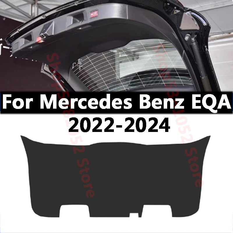 

For Mercedes Benz EQA H243 EQB X243 EQC N293 Car Trunk PU Leather Protective Pad Car Trunk Tailgate Protection Pad Accessories