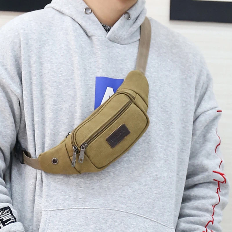 1Pc Unisex Functional Waist Bag Mobile Phone Bag Men And Women Convenient Belt Banana Bag Fanny Pack Men Cycling Accessories