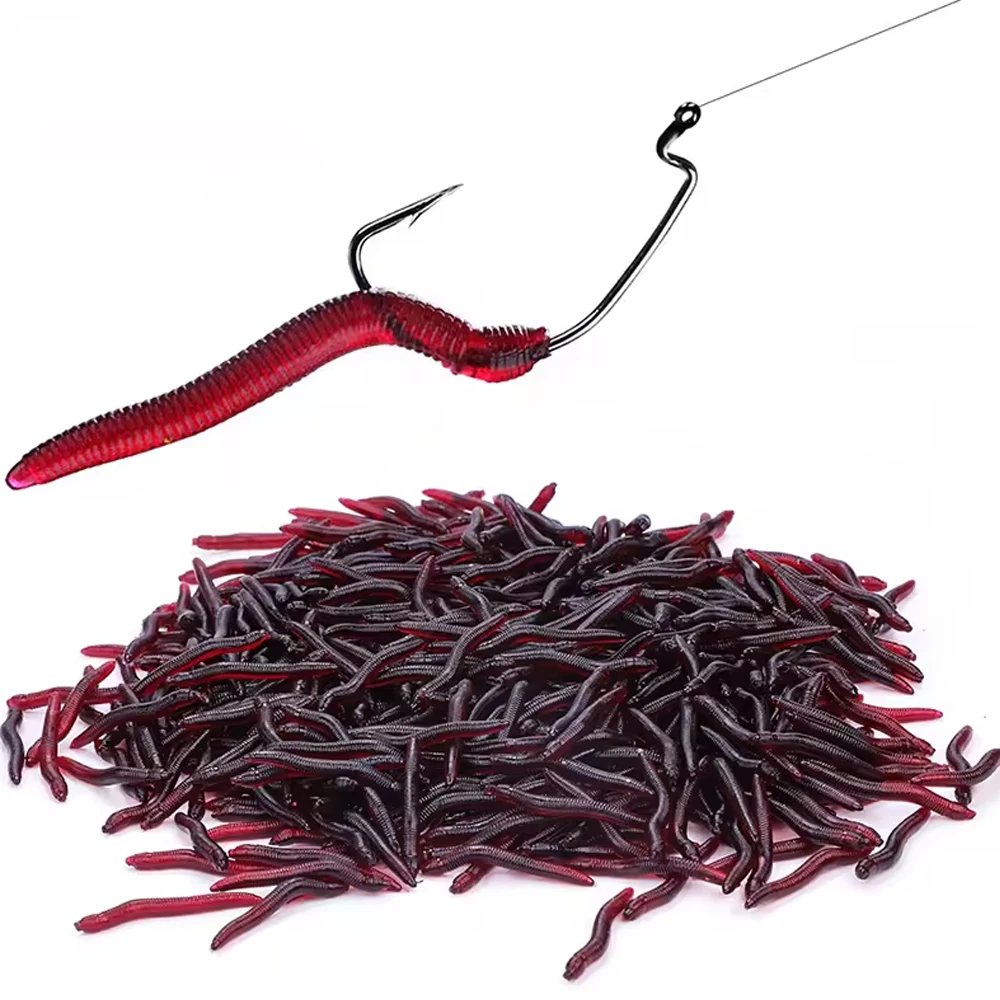 50-200 Uds señuelo de pesca suave simulación gusano 4cm 0,3g señuelos artificiales realistas olor a pescado señuelo de lubina aparejos de pesca