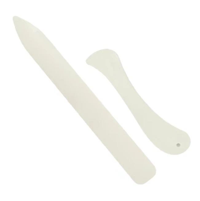 2 teile/los Plastik knochen ordner Creaser Scoring DIY Buchbinder Leder Bastel karte machen Faltpapier handgemachte Polier werkzeuge