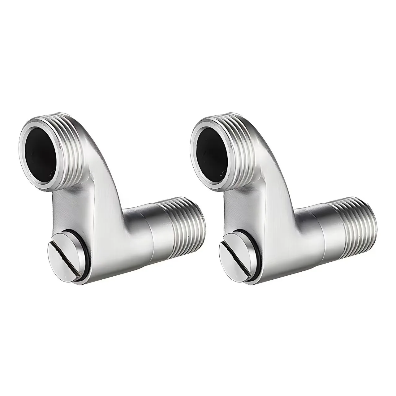 304 Stainless Steel Curved Foot Shower Faucet Mixing Valve, Curved Foot Eccentric Screw Corner