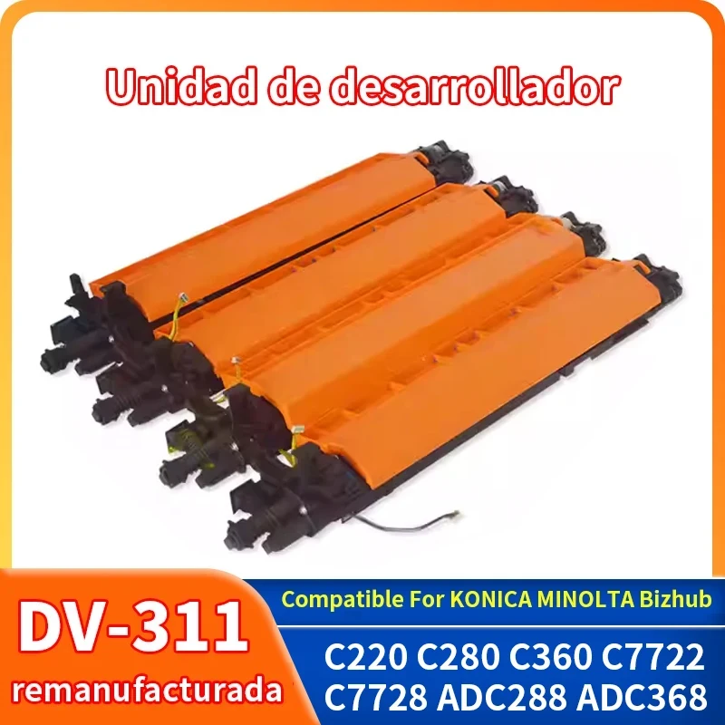 1PC DV311 Empty Developer Unit C280 C220 C280 C360 C288 368 C7722 C7728 Compatible For Konica Minolta Developer Unit disassembly