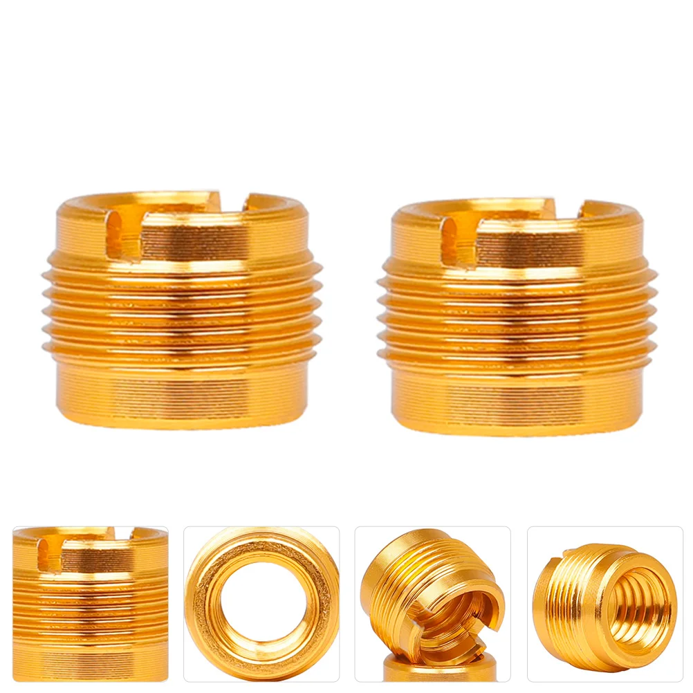 2 pcs Stainless Steel Conversion Screws 3/8 to 5/8 Microphone Clip Adapter Mic Stand Thread Connector DJ Equipment