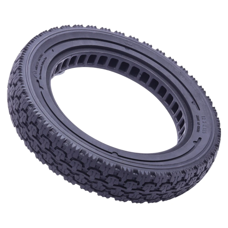 NEW 1pcs 12x2.125 Off Road Hollow Solid Tire For Electric Bike 57 203 Puncture Proof Scooter Parts & Accessories tyre tyre