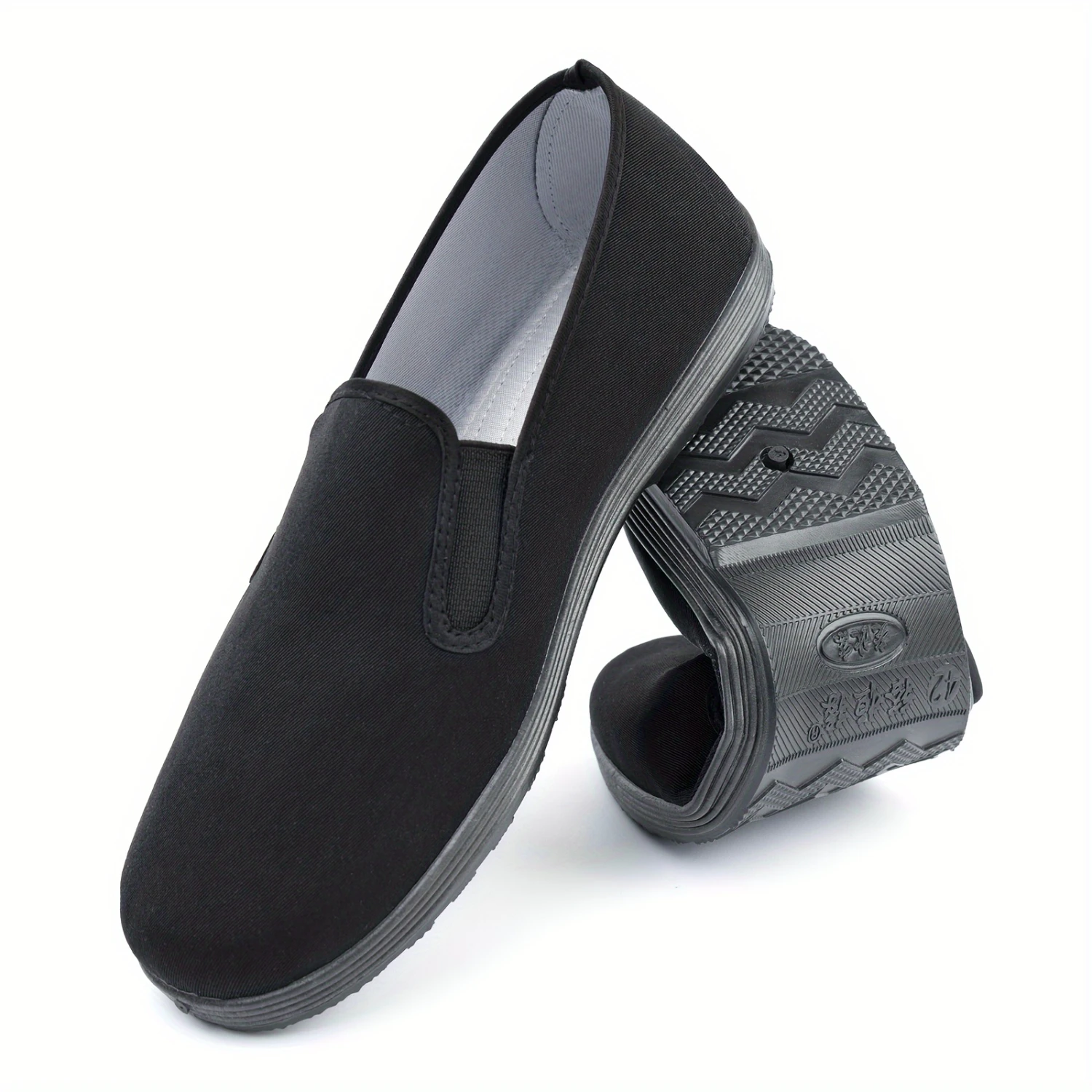 Mens Classic Chinese Flats - Ventilated & Ultralight Slip-Ons for Outdoor Adventures, Driving, Martial Arts Training - Perfect f