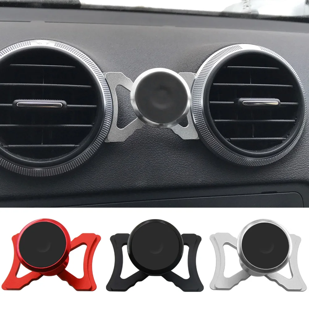 For Audi A3 S3 RS3 8P Sportback Car Phone Magnetic Holder Car Outlet Clip 360 Degree Adjust Mount Mobile Phone Stand GPS Bracket