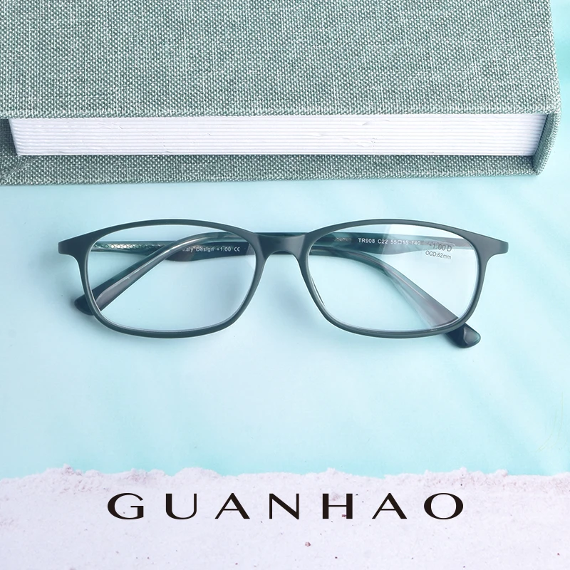 

Guanhao TR90 Front Frame Resin Lens Clear Reading Glasses Man Women Ultra-light Plastic Frame Slim Presbyopic glasses1.0 1.5 2.0