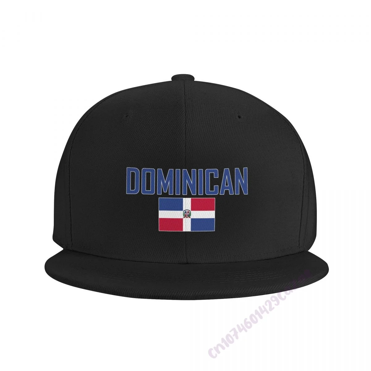 DOMINICAN Flag Flat Brim Baseball Cap Breathable Adjustable Men Women Outdoor Hip Hop Hat For Gift