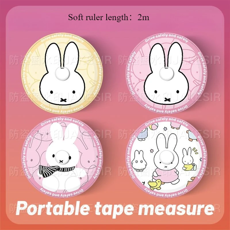 

Kawaii Miffy Cute Cartoon Small Tape Measure with Expandable Tape Measure Suitable for Small Measurements Portable and Durable