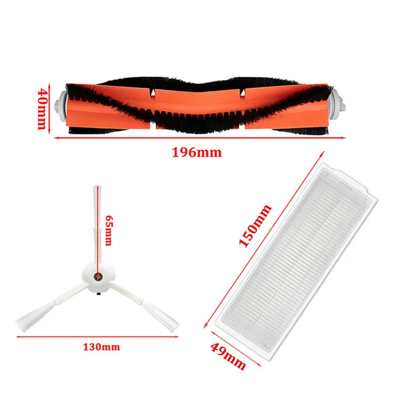 Sanq 2x para xiaomi mi robô aspirador de pó 2 lite/mi robô aspirador de pó 2 pro/mjstl/mjst1shw peças principal escova lateral filtro hepa