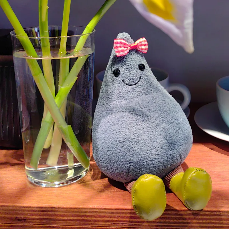 크리 에이 티브 만화 시뮬레이션 물방울 모양 플러시 베개 귀여운 인형 봉제 인형 애니메이션 소프트 키즈 장난감 홈 장식 소녀 선물