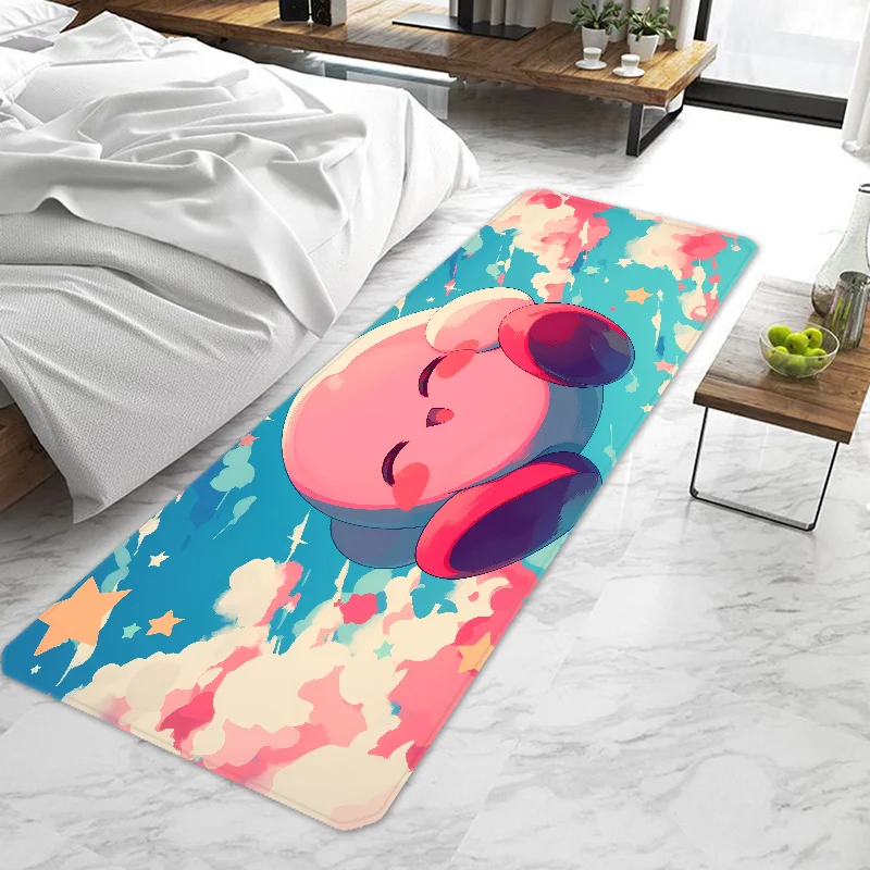 Cartoon Stars K-K-Kirbys Wave Entrance Doormat Non-slip Washable Kitchen Carpet Living Room Hallway Rugs Door Mats Bathroom Bath