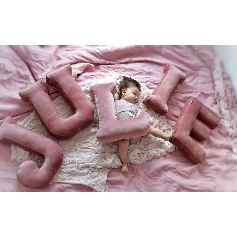 Letter Pillow Girl Birthday Gift Guide Wed Decoration Photo Prop Sofa Bar Home Supply Car Decor Kid Toy Customized Multicolor