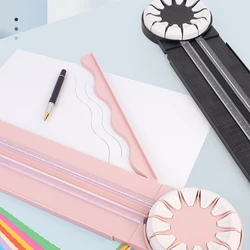 12-in-1 Rotary Paper Trimmer Cutting Tool With 12 360° Rotating Cutting Heads DIY Straight Line Hand Ledger Paper Cutter Tool