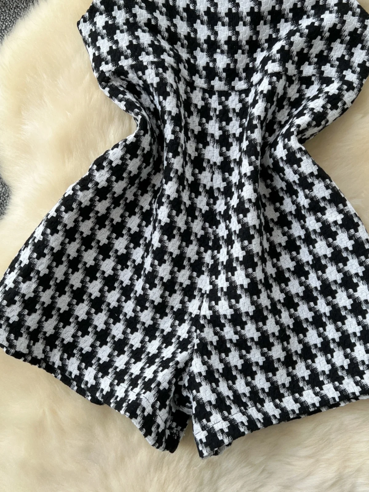 Ele Ladylike Plaid Tuta a gamba larga da donna a vita alta invernale Faion coreano Sle Pantaloni ort versatili