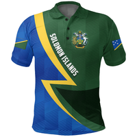 Solomon Islands Flag Map 3D Printed Polo Shirts For Men Clothes Solomons National Emblem POLO Shirt Casual Man Short Sleeve Tops