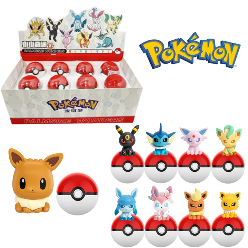 Caja Sorpresa de Anime Pokémon, Figuras de Acción en Pokebolas, Sylveston, Umbreon, Vaporeon, Mini Muñecos FUNISM, Modelo Original, Juguetes Coleccionables, Regalo