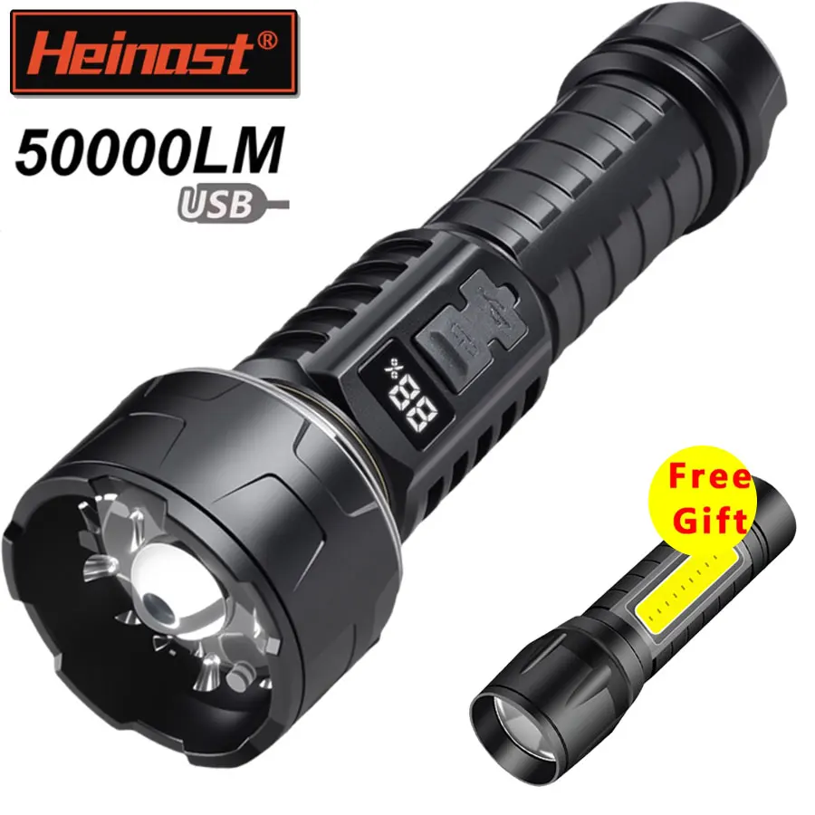 High Strong Power Led Flashlights Tactical Flash Light Ultra Bright Lamp USB Charging Camping Fishing Defensa Outdoor Lantern