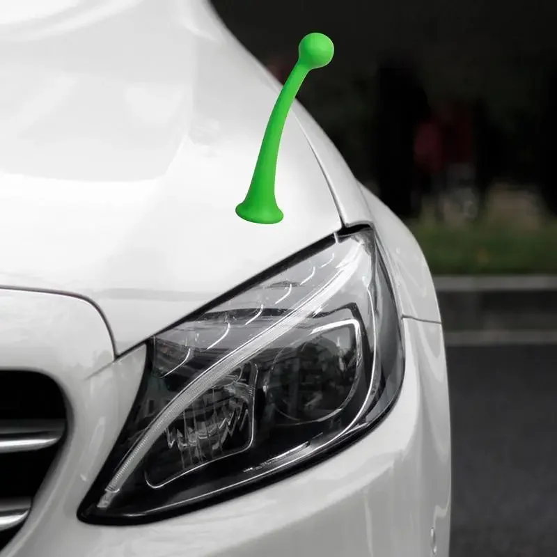 Bean Sprout Car Sticker Universal Car Roof Ornament Vehicle Adhesive Base Glue Helmet Decoration Motorcycle Helmet Accessories