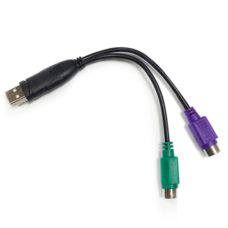 

1pcs Usb Male to PS2 Female Adapter Cable Converter PS2 Keyboard Mouse Interface Cable Adapter Computer Accessories