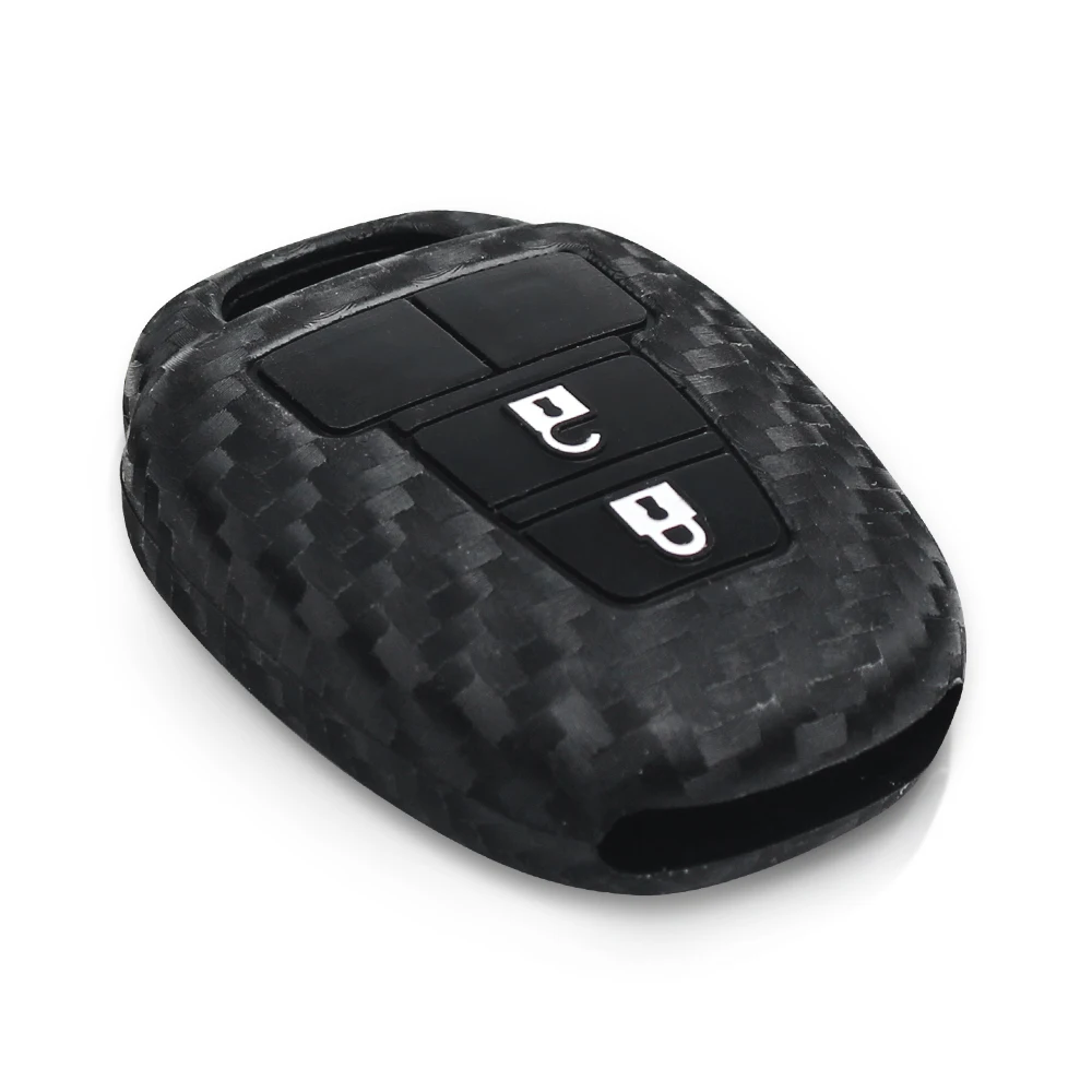 KEYYOU Silicone Car Key Case For Toyota CAMRY RAV4 Prius Corolla 2012 2013 2014 2015 TOY43 Blade Shell Holder Protective Cover