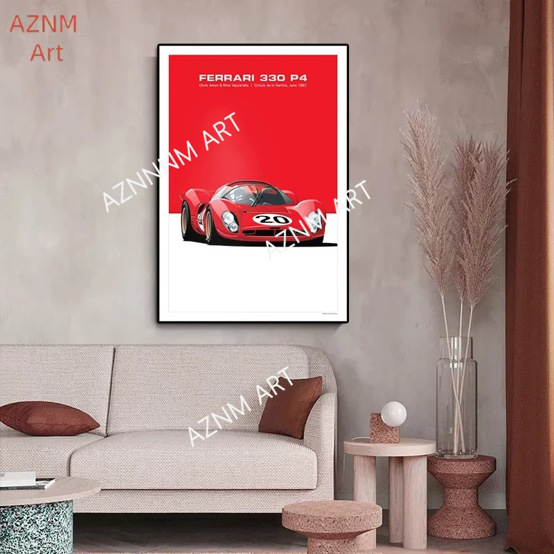 Retro Racing GTR Auto, Oldtimer, Wandkunst, HD-Leinwanddruck, Poster, Zuhause, Büro, Dekorationsartikel