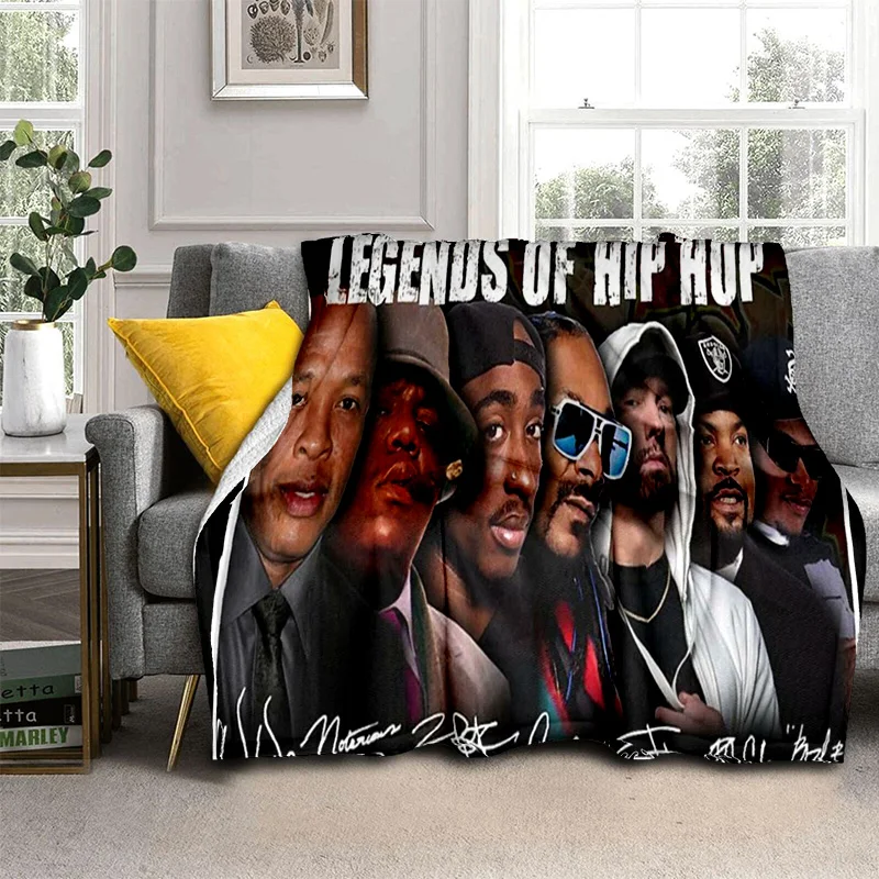 

3D Legend Star Hip Hop Rapper Art Blanket,Soft Throw Blanket for Home Bedroom Bed Sofa Picnic Travel Office Cover Blanket Kids