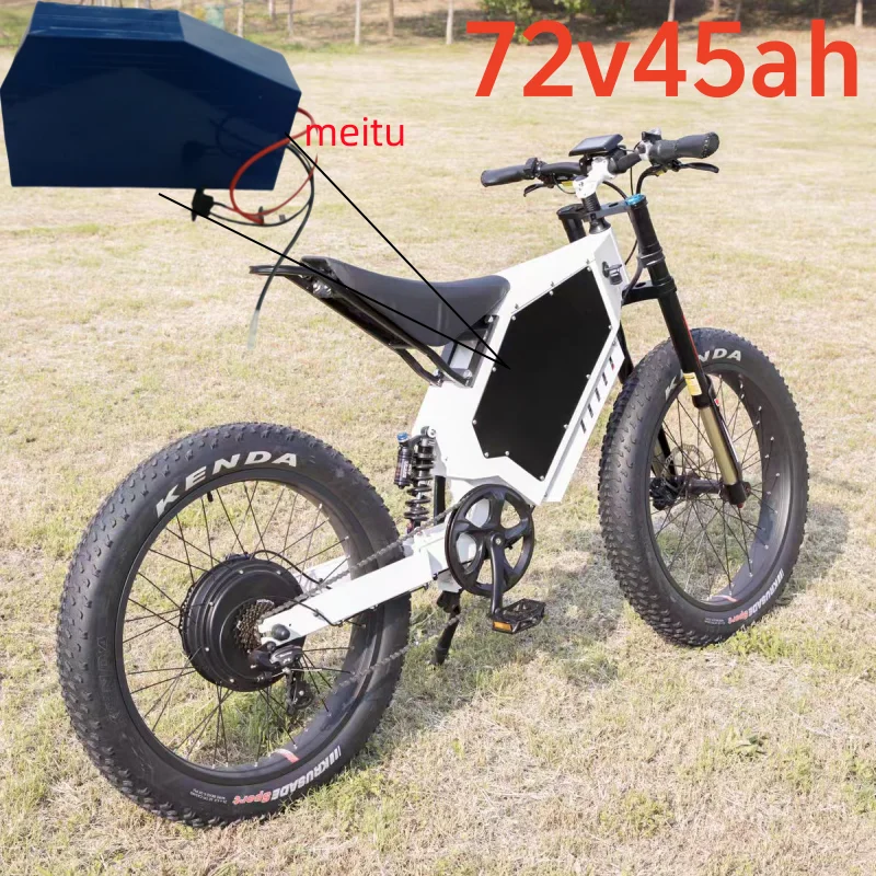 

Треугольный литий-ионный аккумулятор 72 В, 45 Ач с зарядным устройством BMS 20S и 10 А, высокая емкость для 5000 Вт, 6000 Вт, горного велосипеда, скутера, мотоцикла