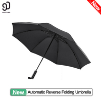 New Youpin 90Fun 8K Automatic Reverse Folding Umbrella with LED Light Windproof Waterproof UV Resistant UPF50+ Portable Umbrella