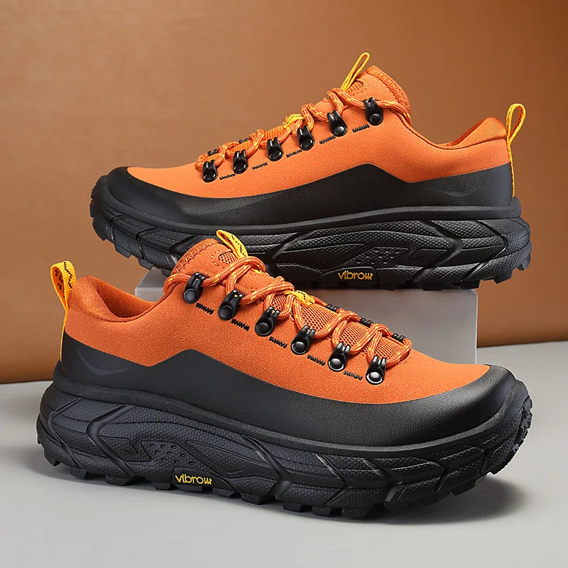 

Outdoor thick soled lightweight functional shoes, men's off-road waterproof anti slip wear-resistant hiking shoes, running shoes