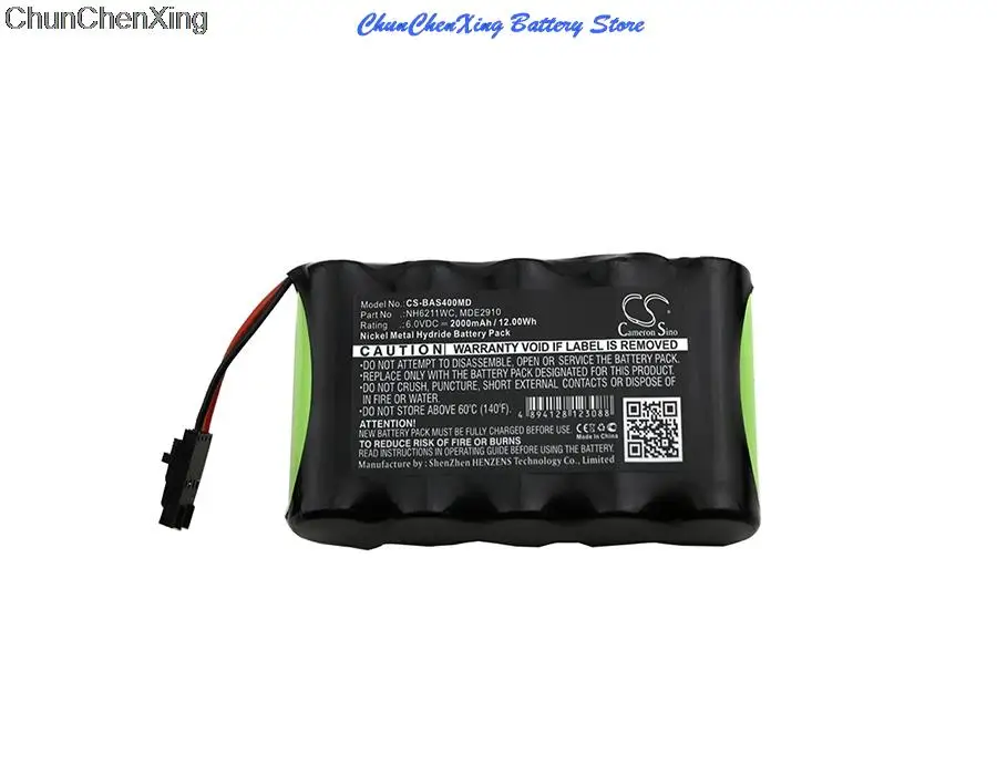 Batterie 2000mAh pour Baxter Health AS40,AS41,AS50,AS60,AS60A,AAS400A, AS40A, AS4l'autorisation, AS50A