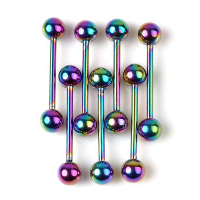 Pinksee 110Pcs Mixed Bulk 11style Wholesale Body Jewelry Lots Tongue Belly Lip Eyebrow Nose Barbell Rings Stud