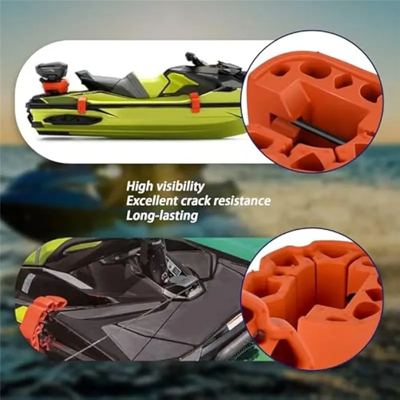 #18L Snap in Bumpers/Fenders,2pcs Snap in Bumpers/Fenders Fits for Sea-Doo (Orange)