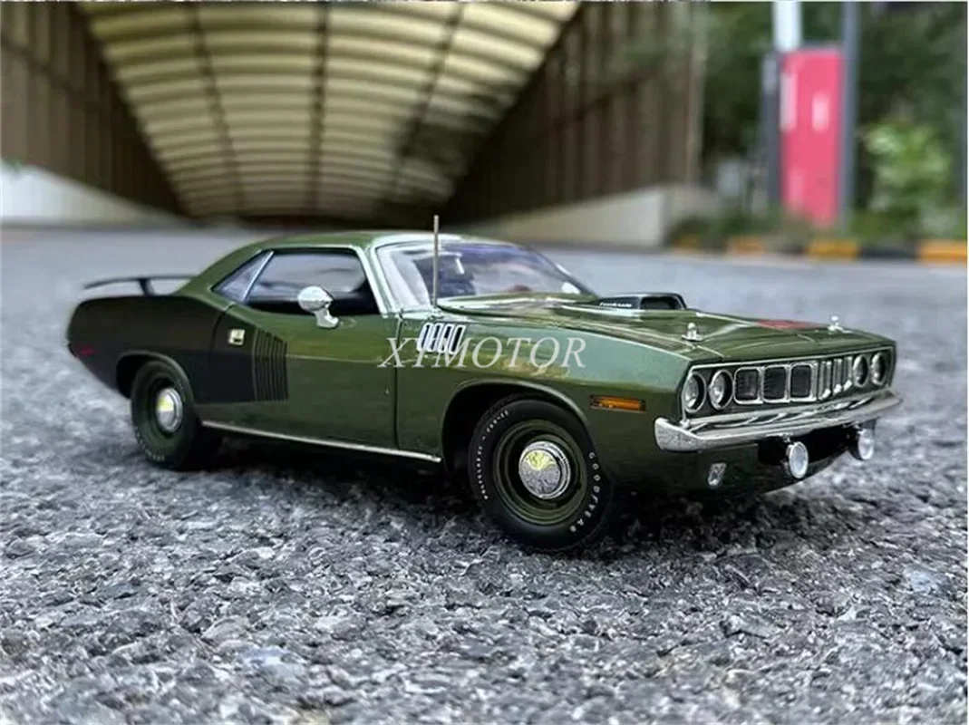 

ACME 1:18 1/18 для Plymouth barracuda спортивный автомобиль Cuda литые модели автомобиля зеленые игрушки подарки хобби демонстрация орнаментов коллекция