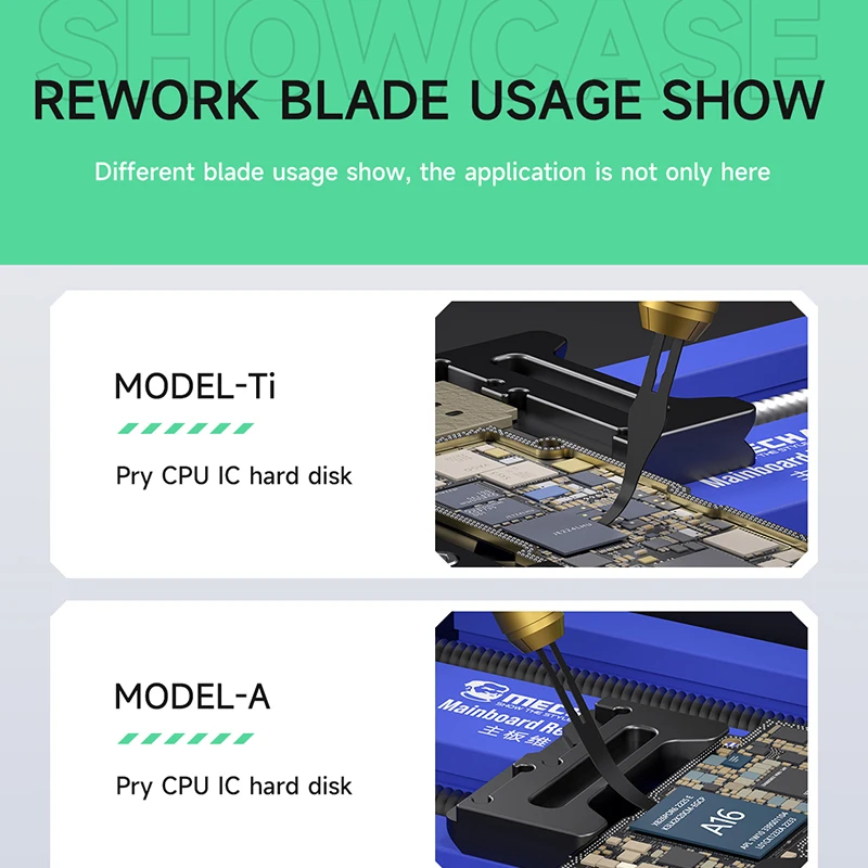 MECHANIC Assassin 5 Rework Blade Set Glue Removal Blade Chip Scraper Pry Knife Motherboard Chip Shovel Carving