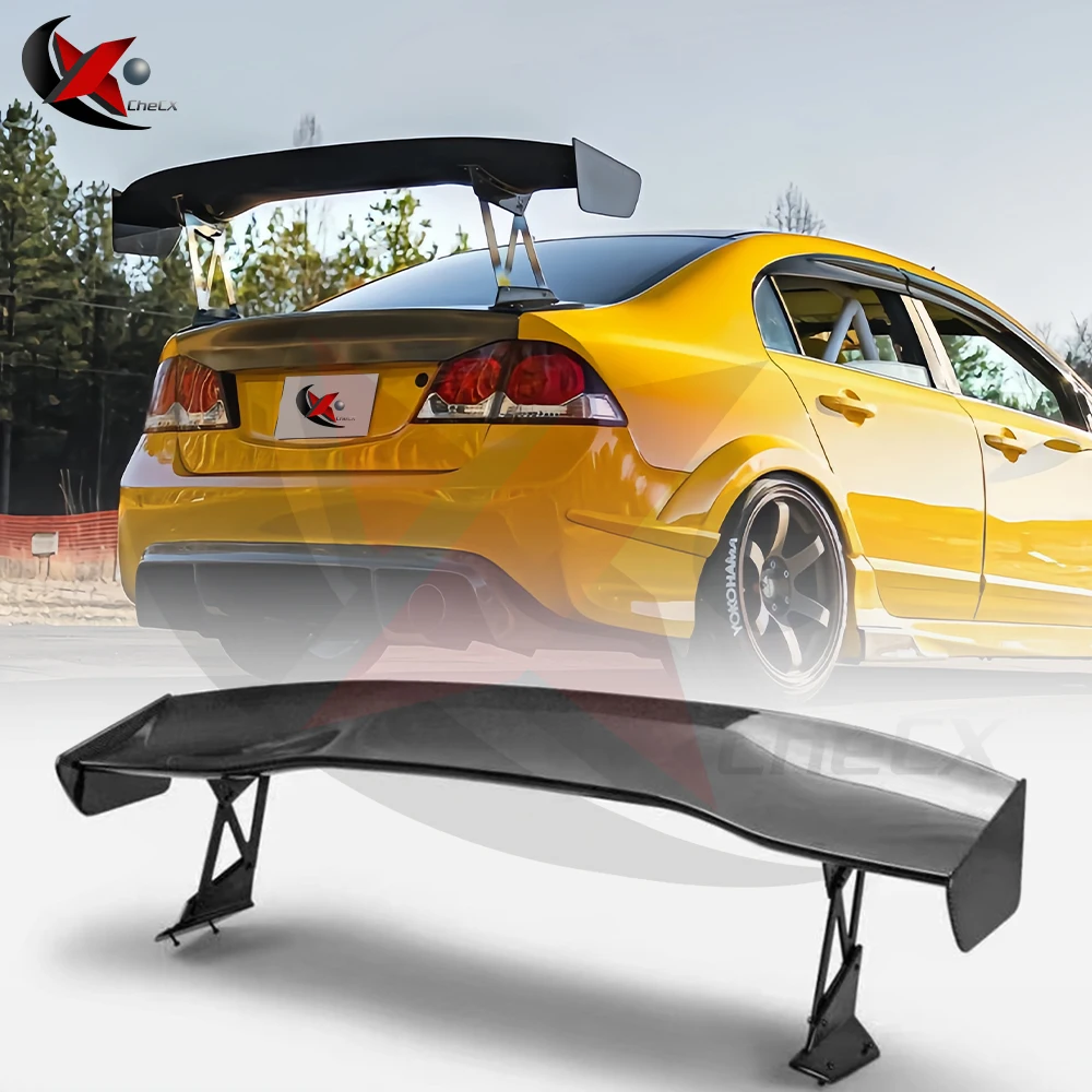 For Honda Civic 2006-2012 General Motors Style Fd2 Style Fender Spoiler Carbon Fiber Luggage Compartment Car Exterior Accessorie