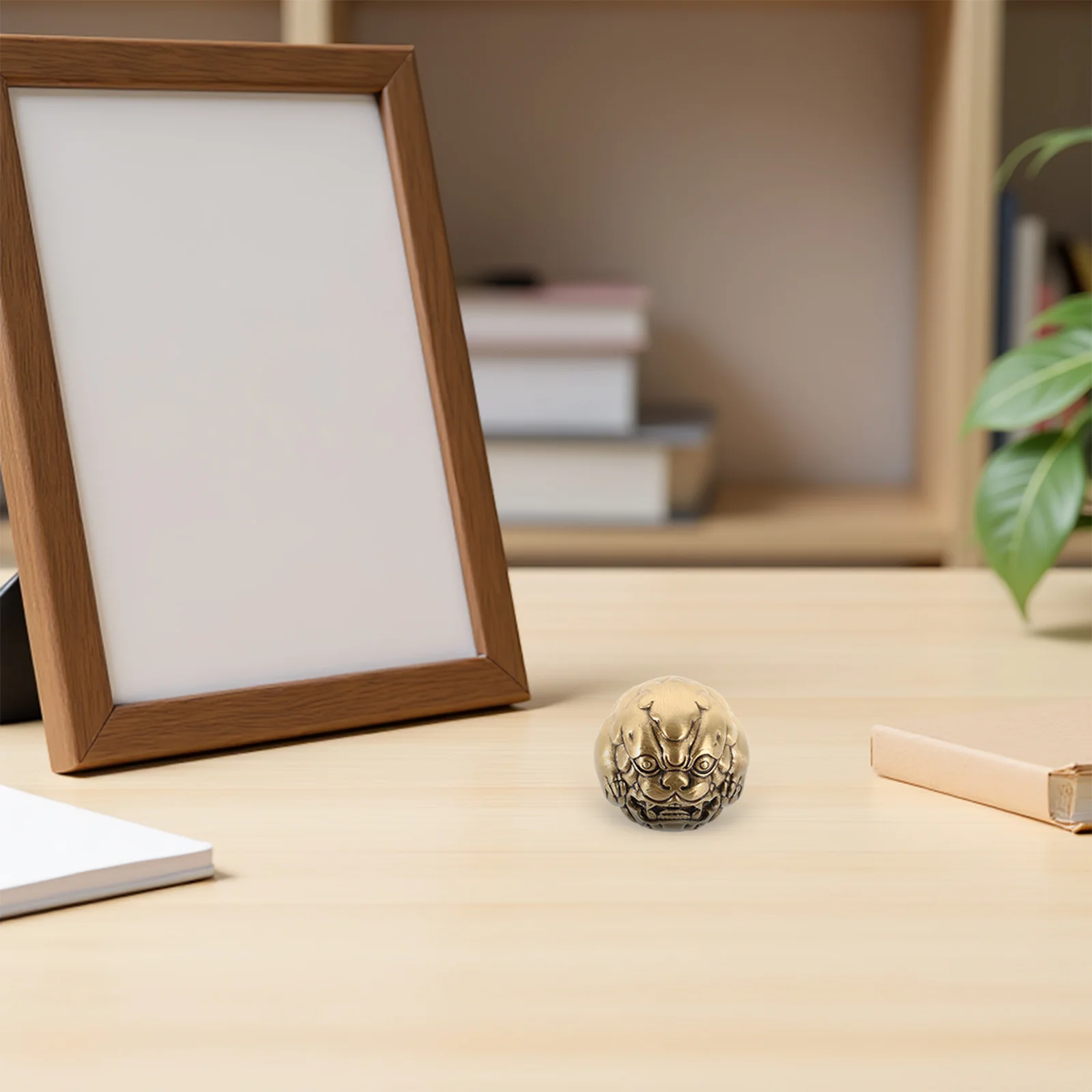 

Solid Brass Health Ball Hand Exercise Metal Massage Tool for Seniors Wealth Feng Shui Decor Baoding Balls