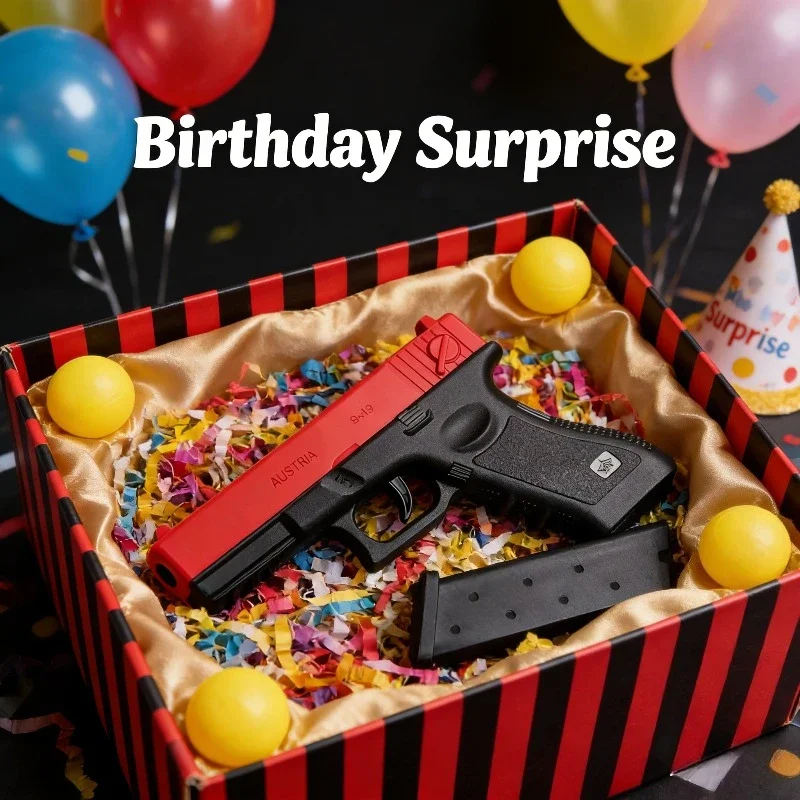 2026 رصاصة لينة مسدس الادسنس دليل G17 مسدس لعبة مجلة سفلية مع الليزر الرياضة في الهواء الطلق CS لعبة للأطفال الكبار هدية