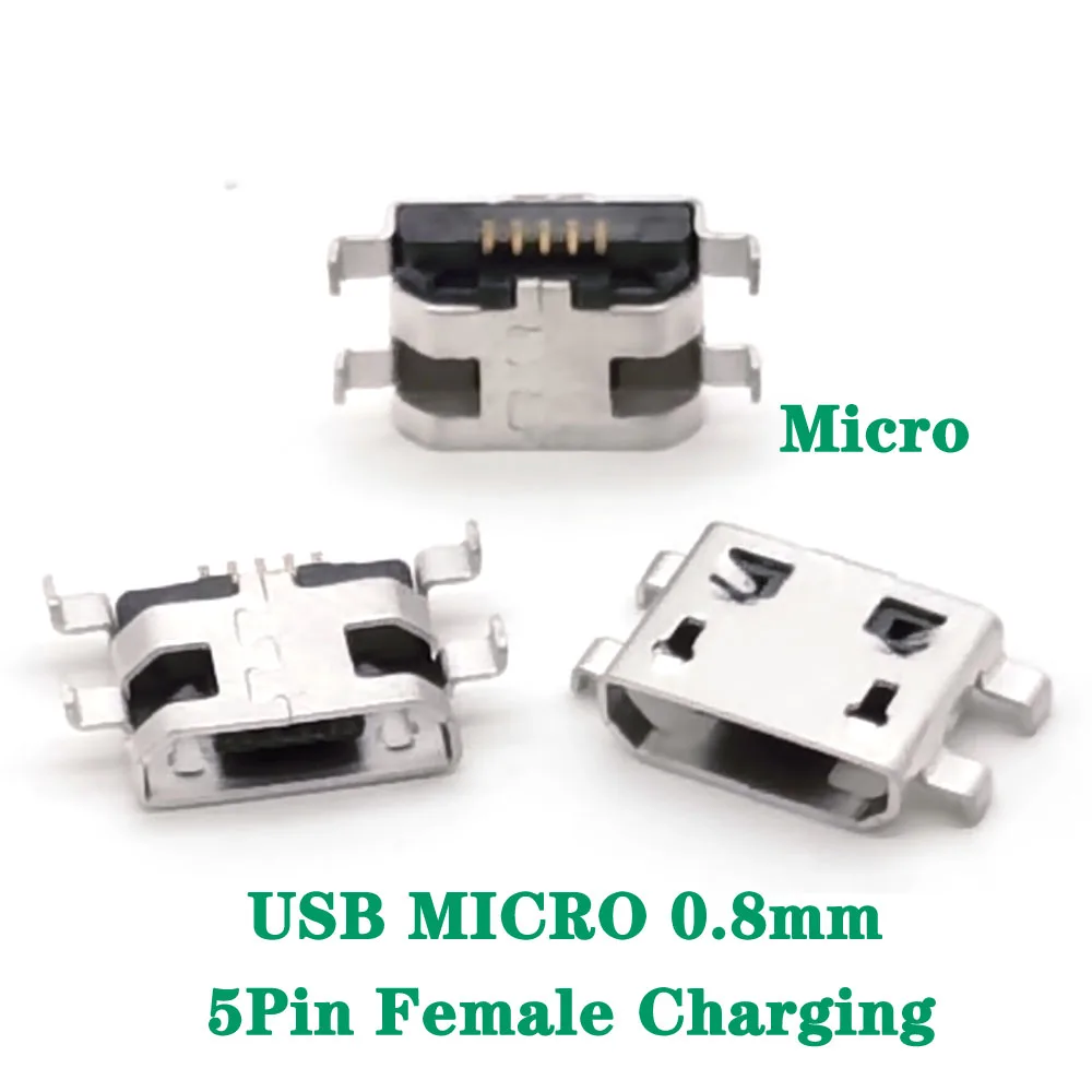 MICRO 0.8mm USB-3.1 SMD 5P Type-c Female Connector Socket Hd Transmission Interface For Smartphones End Plug Charging Plug