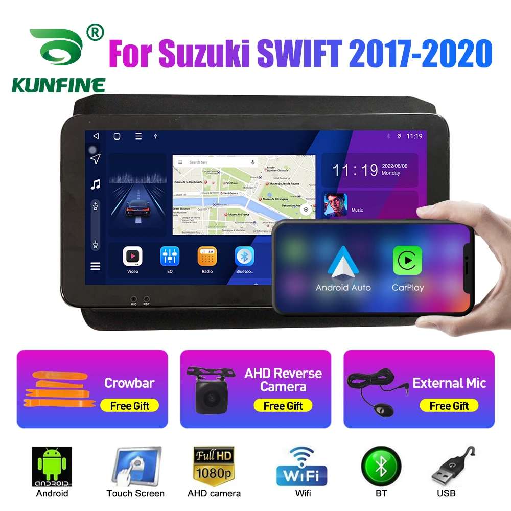 10.33 Inch Car Radio For Suzuki SWIFT 2017-2020 2Din Android Octa Core Car Stereo DVD GPS Navigation Player QLED Screen Carplay