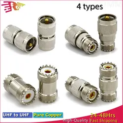 UHF a UHF PL259 SO239 Connettore maschio/femmina SL16 Adattatore radio coassiale RF Convertitore jack con spina in rame dritto Lotto a bassa perdita
