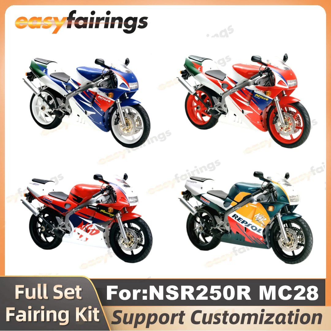 

Motorcycle Injection mold Kits Fit For HONDA NSR250 PGM4 P4 MC28 NSR 250 nc28 NSR250R 1994 - 1999 full fairing kit Bodywork